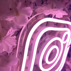 ''INSTA LOGO'' Social Media Logo Neon Sign