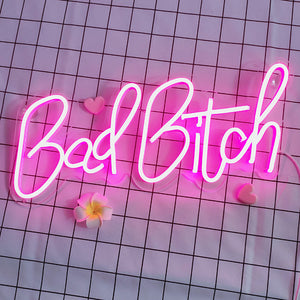 ''Bad Bitch'' Neon Sign