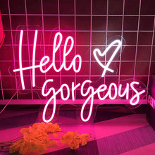 Load image into Gallery viewer, &#39;&#39;Hello Gorgeous&#39;&#39; Beauty  Neon Sign