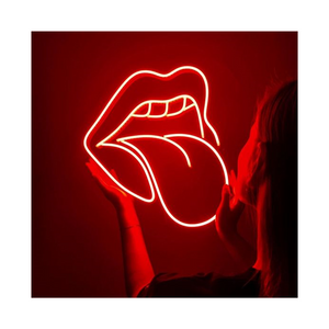 ''Lick Lips'' Neon Sign