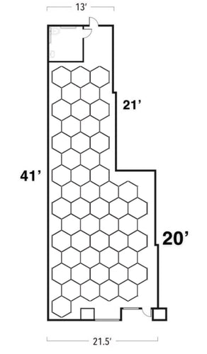 Custom Hexagon Lighting Grid