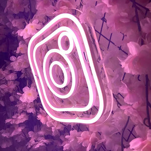 ''INSTA LOGO'' Social Media Logo Neon Sign