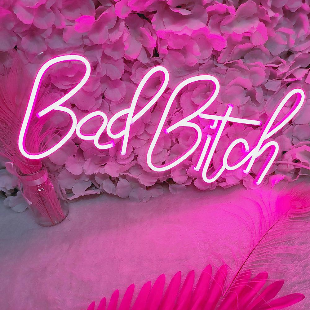 ''Bad Bitch'' Neon Sign