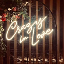 Load image into Gallery viewer, &#39;&#39;Crazy In Love&#39;&#39; Beautifully Handcrafted Romantic Neon Sign