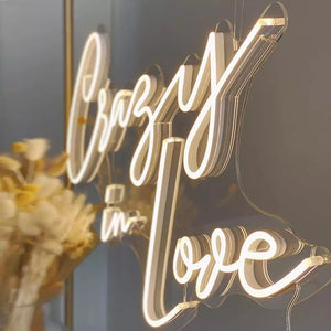''Crazy In Love'' Beautifully Handcrafted Romantic Neon Sign