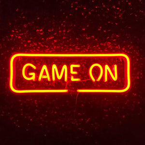 ''GAME ON'' Gaming Neon Sign - Perfect For Gamers