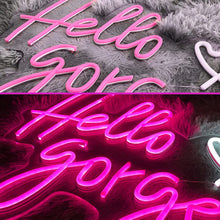 Cargar imagen en el visor de la galería, &#39;&#39;Hello Gorgeous&#39;&#39; Beauty  Neon Sign
