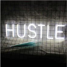 Cargar imagen en el visor de la galería, “Hustle” Gym Motivational Neon Sogn