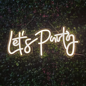 ''LETS PARTY''Neon LED Light Luminous Characters